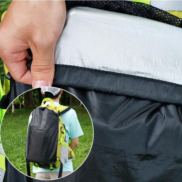 Colaxi Pocket for Backpack Backpack Extension Bag Pouch Foldable Lightweight Mesh Pouch Bag External Storage Pocket for Wet Clothing