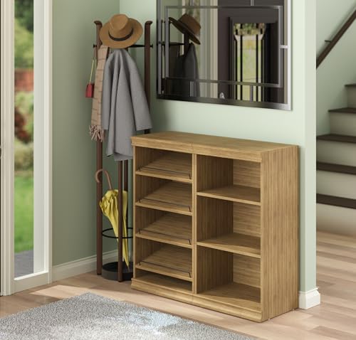 ClosetMaid Modular Storage Stackable Shoe Shelf Unit, Sand - color: Sand