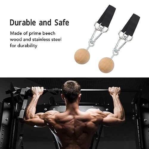 Pull Up Ball, Wooden Rock Climbing Holds Training Set Arm Strength Trainer Pull Up Ball for Home Workout, Practical Gym Accessory
