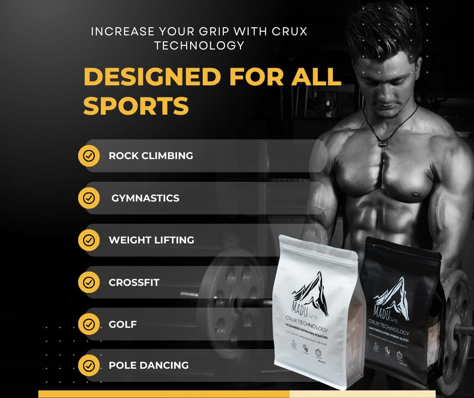 Crux Technology Sports Chalk for Rock Climbing 100% Magnesium Carbonate - style: Hybrid Blend