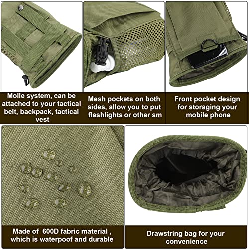 Shappy 3 Pcs Dump Pouch Military Belt Pouch Molle Adjustable Attached Hip Holster Bags