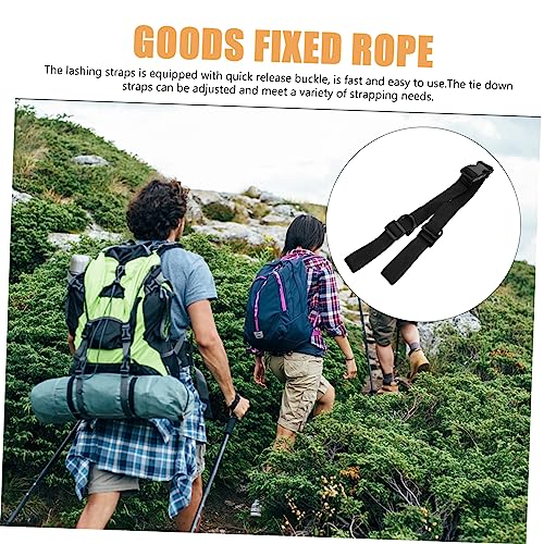 BESPORTBLE 2pcs Adjustable Strap Buckle Utility Straps Quick Release for Tents Backpacks and Yoga Mats Webbing Fasteners for Convenient Cargo Securing