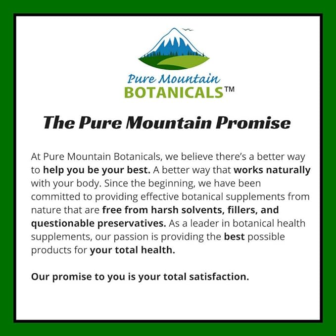 Pure Mountain Botanicals St. John's Wort Capsules with 450mg Formula of Organic Herb and St John's Wort Extract Supplement