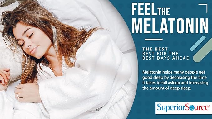 Superior Source Melatonin 1 mg - Healthy Sleep Support Supplement for Adults - Melatonin Formula with Chamomile Aids Relaxation & Restful Sleep - 100 Sublingual Dissolving Tablets