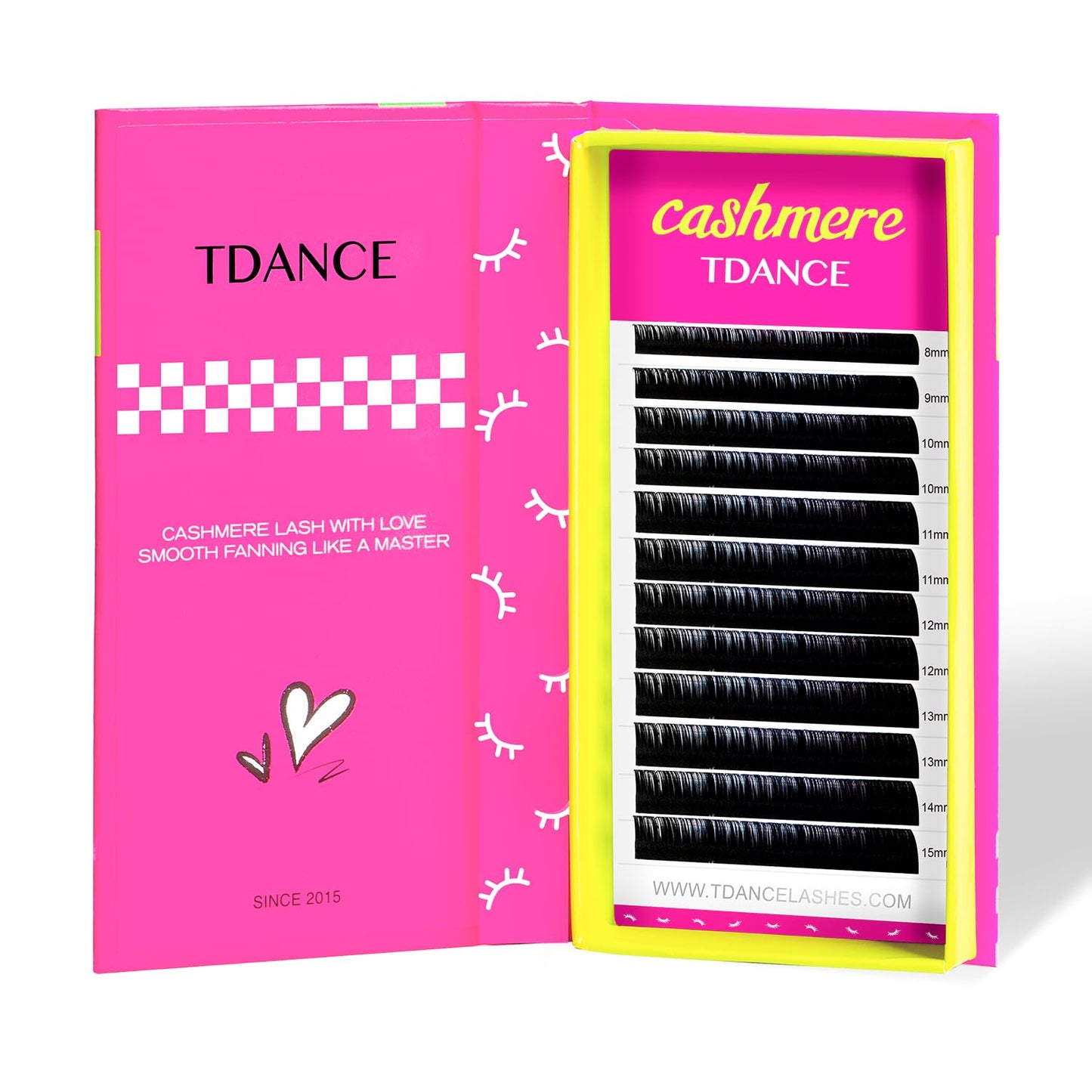 Tdance Cashmere Lash Extensions Super Soft Classic Lash Extensions D Curl 0.03Mm Thickness 12Mm Single Length Individual Eyelash