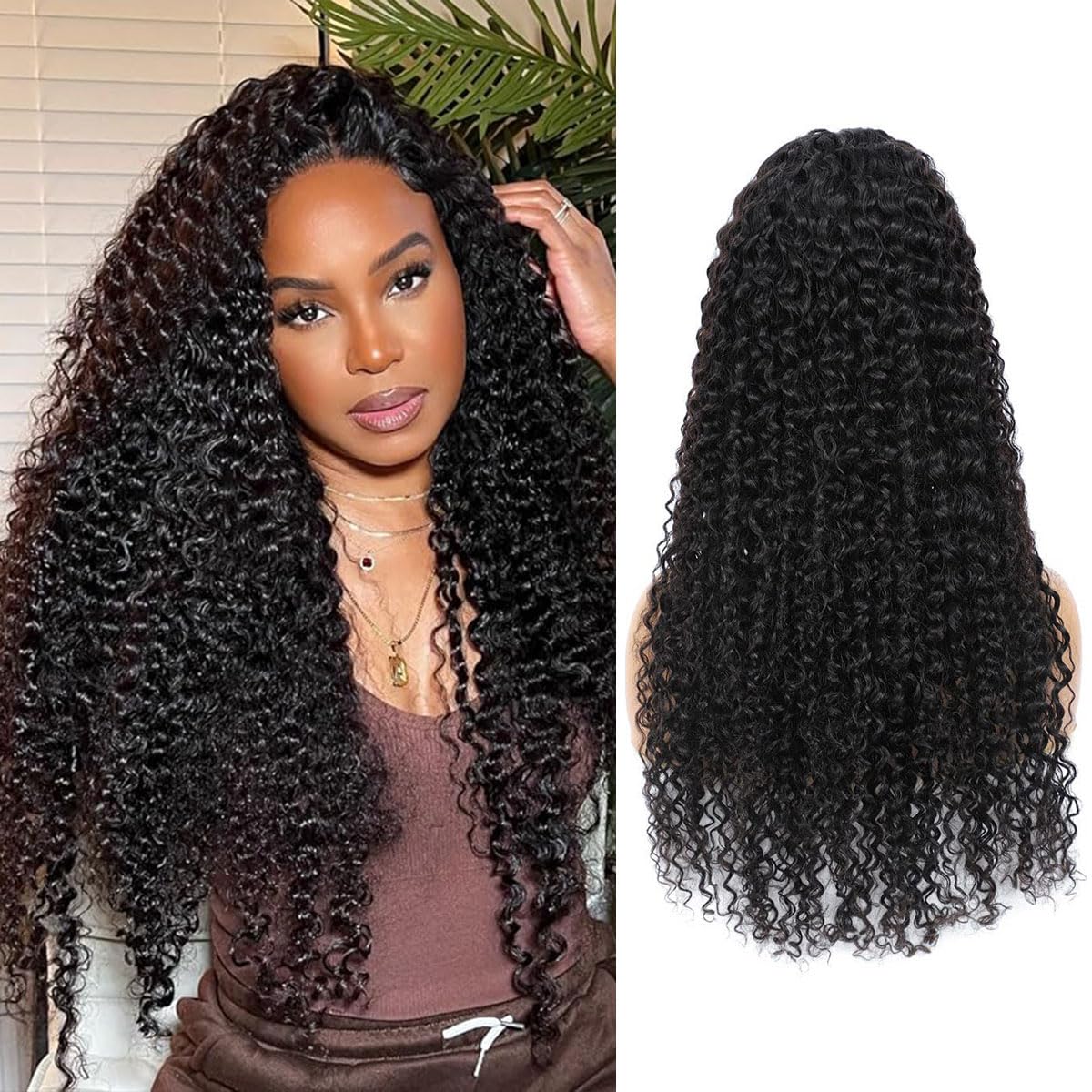 Larima Curly Lace Front Wig Human Hair 13X4 Hd Lace Front Wigs Human Hair Pre Plucked With Baby Hair Kinky Curly Human Hair Wig