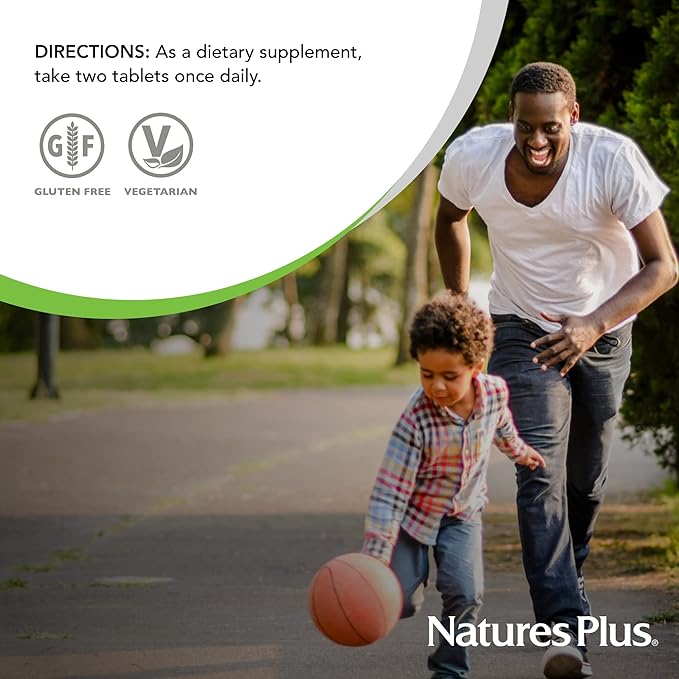 NaturesPlus Iron - 40 mg, 90 Tablets - Vegetarian, Gluten Free - 45 Servings