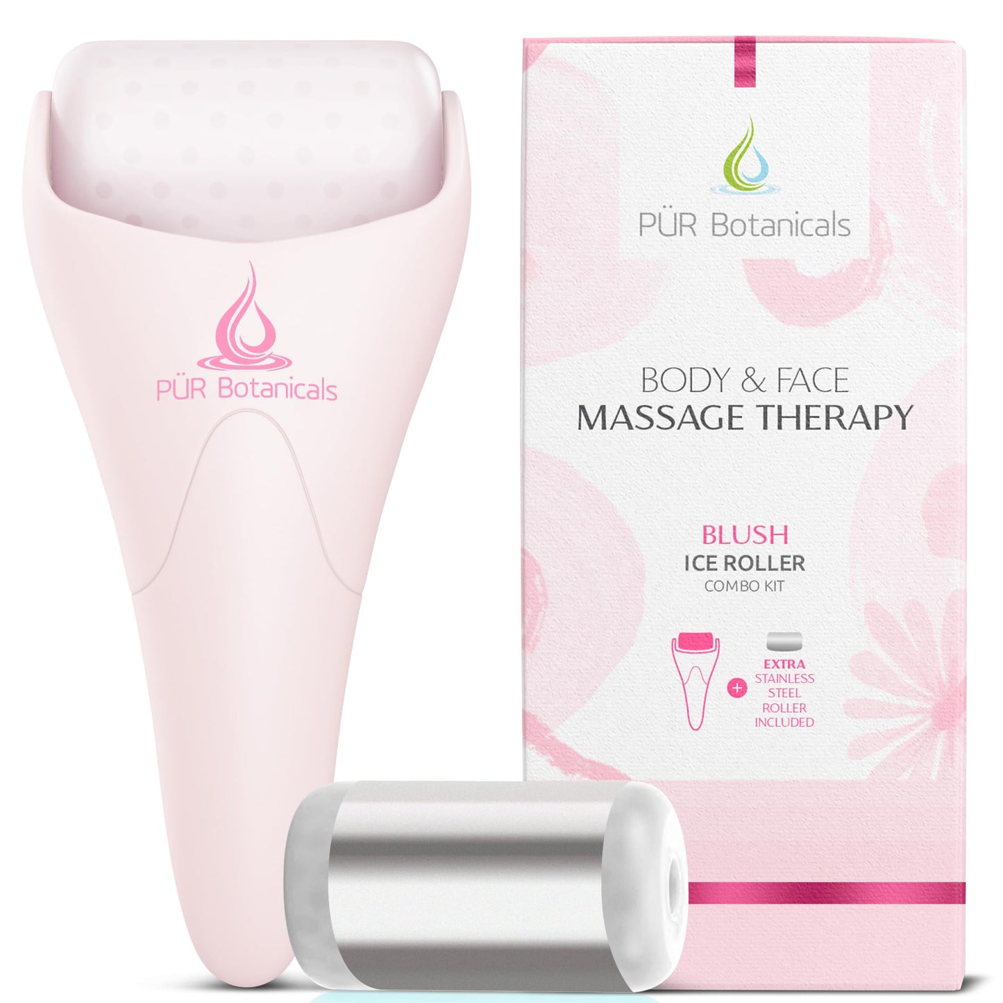 Ice Roller Face Massager 2 In 1 Set- Therapeutic Cooling To Naturally Tone & Tighten | Brighten Complexion And Reduce Wrinkles,