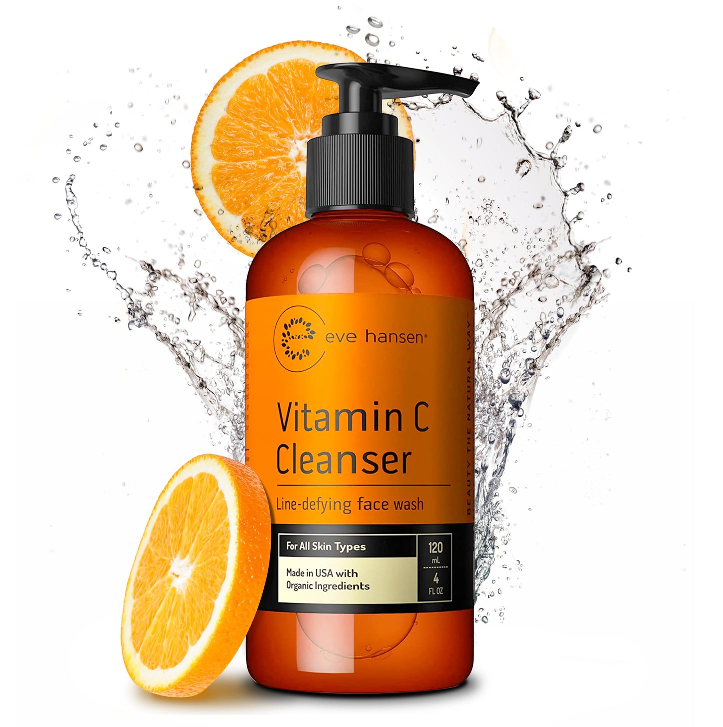 Vitamin C Cleanser Face Wash | Anti Aging Facial Cleanser For Fine Lines, Age Spots, Dark Circles | Cruelty Free Skin Care Clean