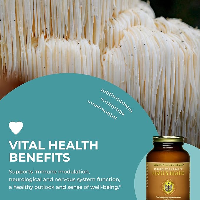 HealthForce SuperFoods Integrity Extracts Lion's Mane - Powder - 60 Grams