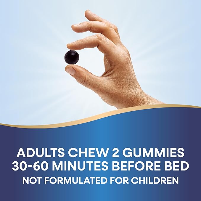 Nature’s Way Sleep Well Gummies, Sleep Support for Adults*, with Melatonin, Ashwagandha and Magnesium, Berry Flavored, 90 Gummies
