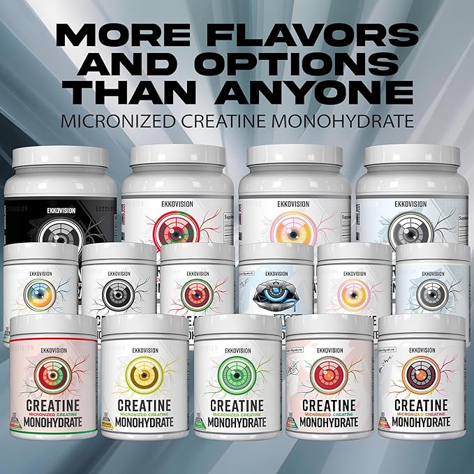 Creatine Monohydrate Powder, Micronized, Green Apple, Pre Workout & Post Workout Supplement for Men and Women, Energy Support, Easy to Mix in Shakes, Smoothies & Beverages, 100 Servings