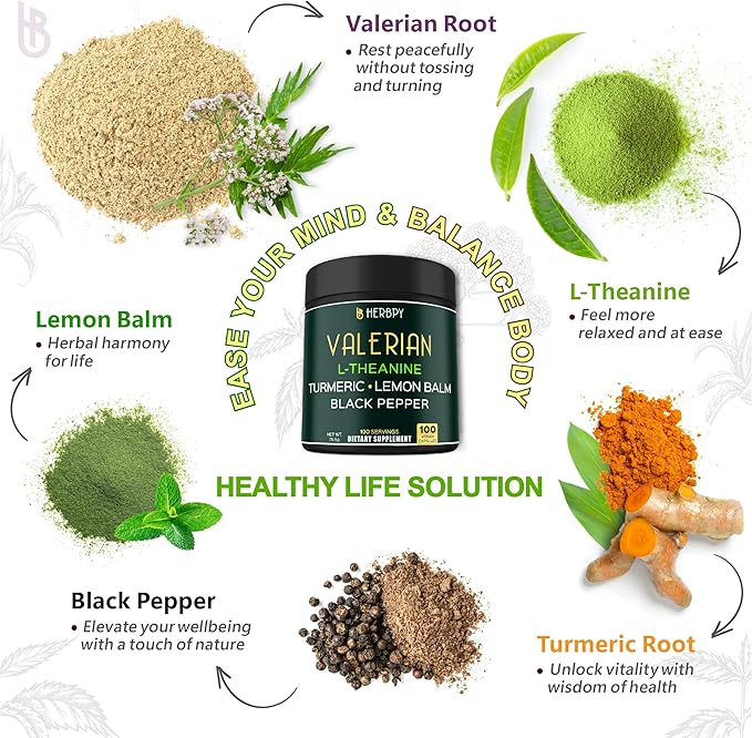 Bundle 5in1 Valerian Root Supplement 100 Count & 4in1 Cardamom Supplement 100 Count - Support Relaxation, Digestion, Heart and Oral Health